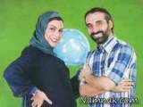 ماه چهره خلیلی و همسرش